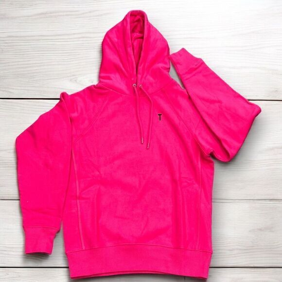 THAKOON Women’s Sweatshirt Hoodie in the Size XSmall in Hot Pink Color - Picture 2 of 13